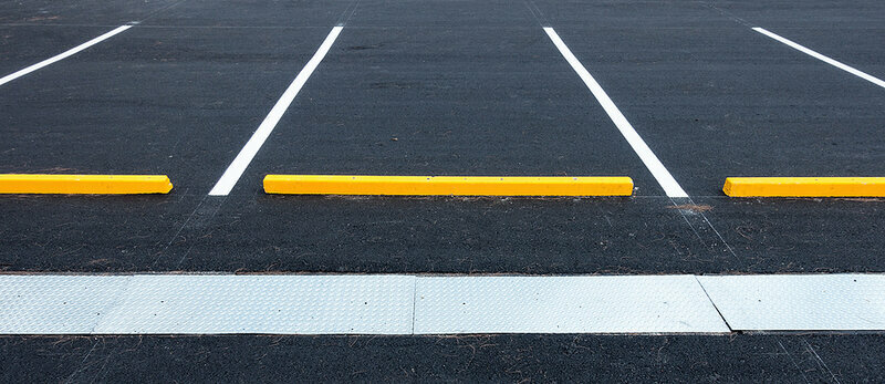 Empty parking lot, Public carpark, Outdoor parking.